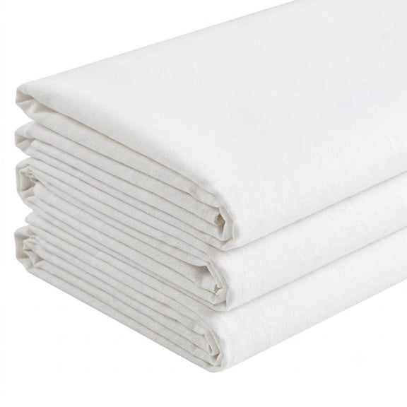 Fusible Woven Interfacing, Medium Weight Iron-On Stabilizer for Sewing, Cotton Fabric Backing for Collars and Cuffs, Shape-Flex Adhesive for Dressmaking, Cut-to-Order Yardage for DIY Projects, White