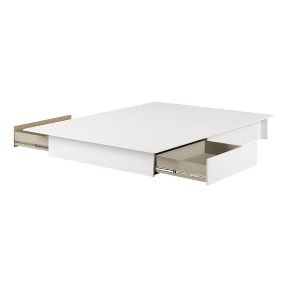 Fusion 2-Drawer Platform bed White