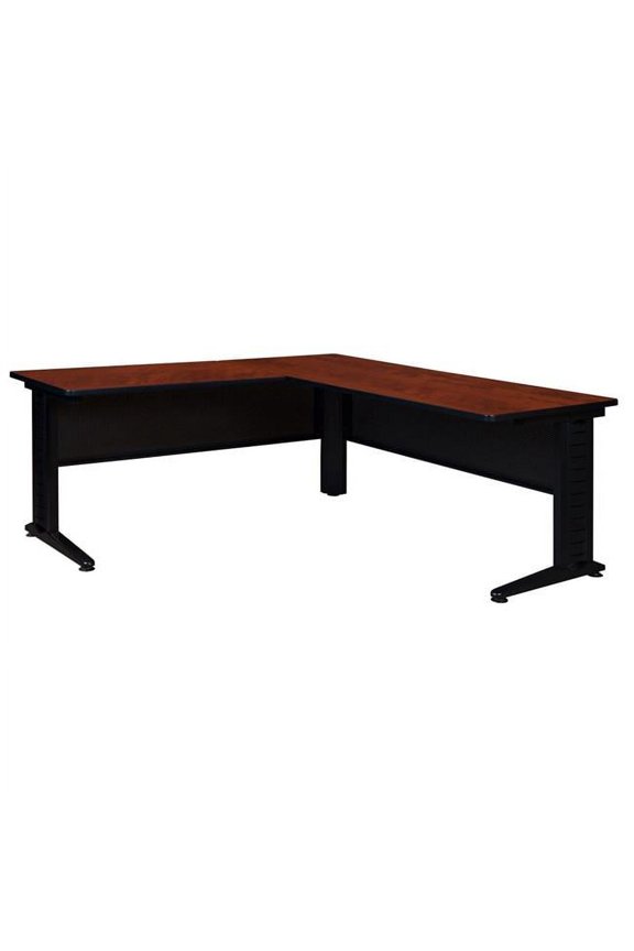 Fusion 72 in. L-Desk Shell with 48 in. Return- Cherry