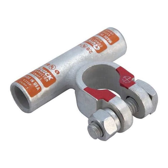 Fusion Battery Terminal Flag,2/0 ga.,Orange,Pos 4320P