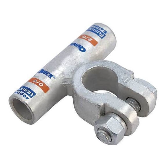 Fusion Terminal Flag,2/0 ga.,Orange,Neg 436320N