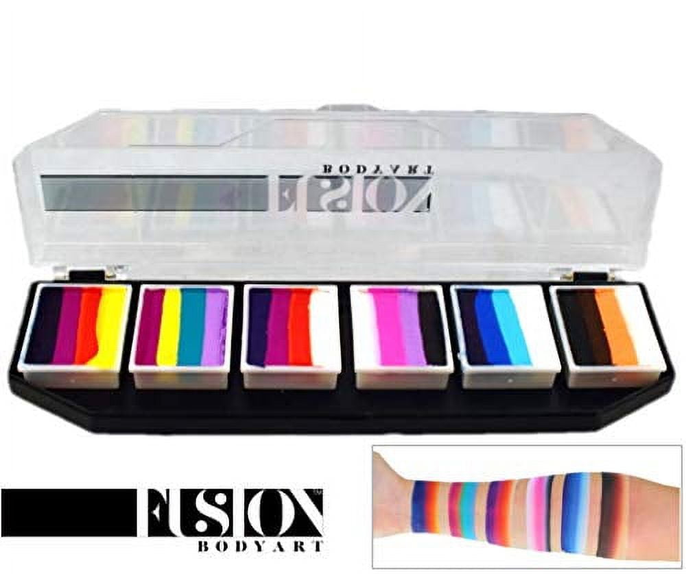 Fusion Body Art - Spectrum Face Painting Palette | Rainbow Splash