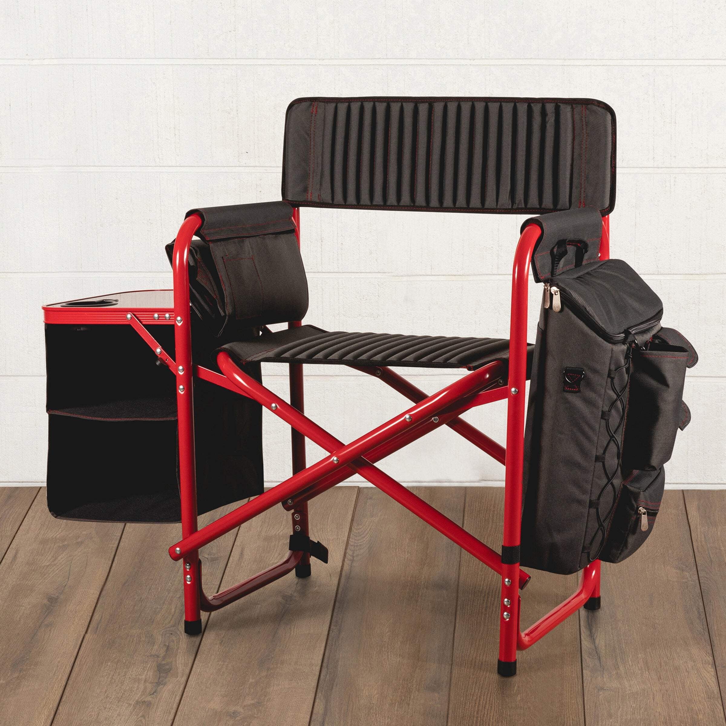 Deluxe Fusion Outdoor Chair with Side Table & Soft Cooler - Beach and Camping Ready