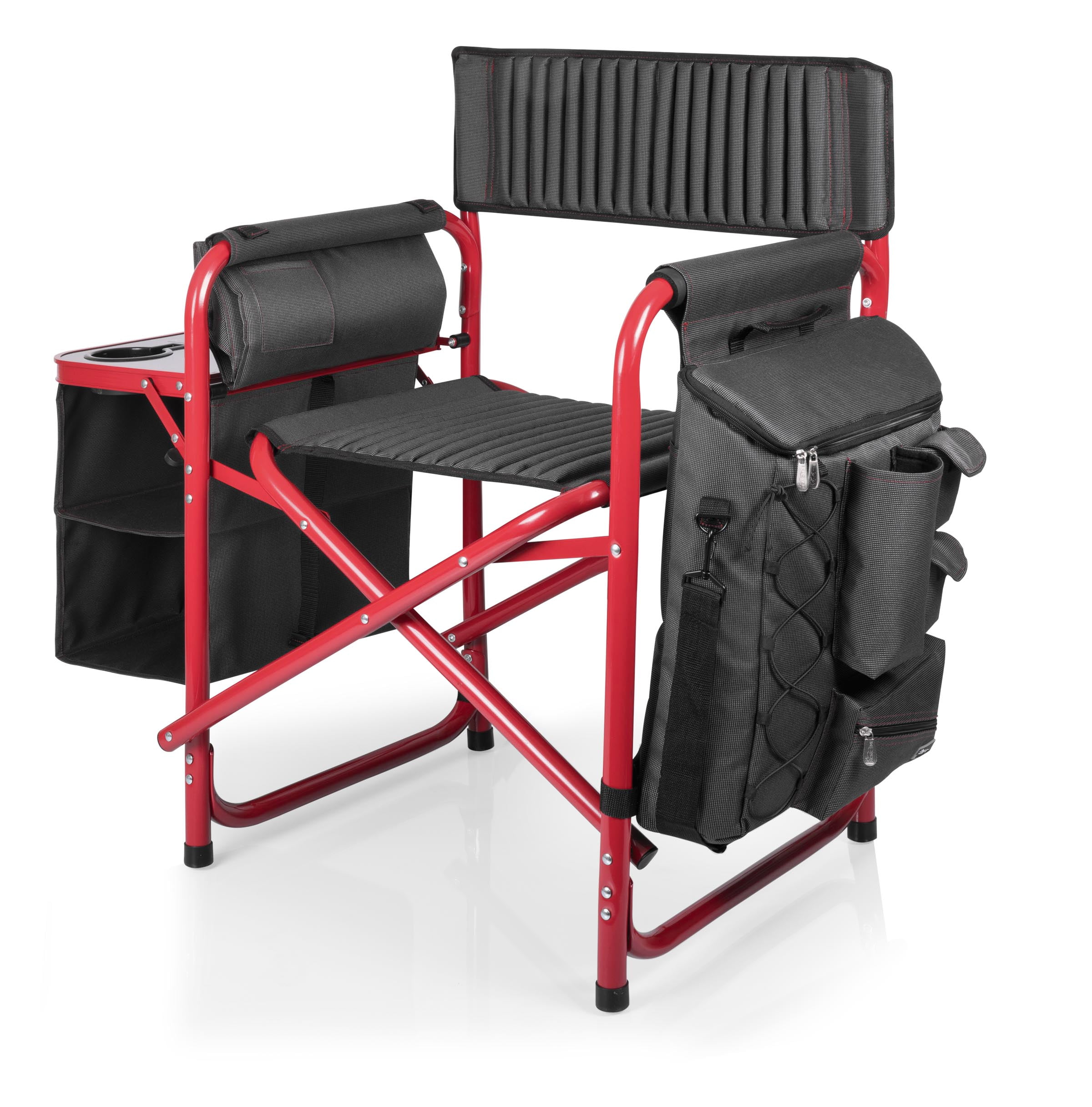 Deluxe Fusion Outdoor Chair with Side Table & Soft Cooler - Beach and Camping Ready