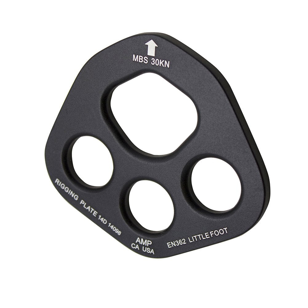 Rock Climbing Multi Anchor Point Rigging Plate, Aviation Aluminum Paw