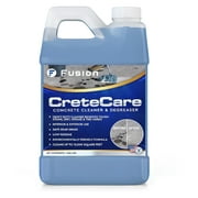 Fusion CreteCare: The Ultimate Concrete Cleaner and Driveway Oil Stain Remover for Garage Floors - Oil and Grease Remover, Super Clean Degreaser, and Outdoor Concrete Stain Solution (128 Fl Oz)