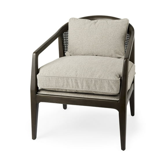 Fusion Dark Cane Back Arm Chair