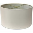 thumbnail image 1 of Fusion Designs, Inc. Shallow Oval Hardback Lamp Shade, HB-611-16WH, White, (14 x 8.5) x (16 x 10.5) x 9, 1 of 9