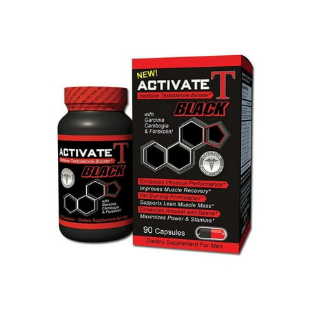 Fusion Diet Systems - Activate T Black Hardcore Testosterone Booster - 90 Capsules