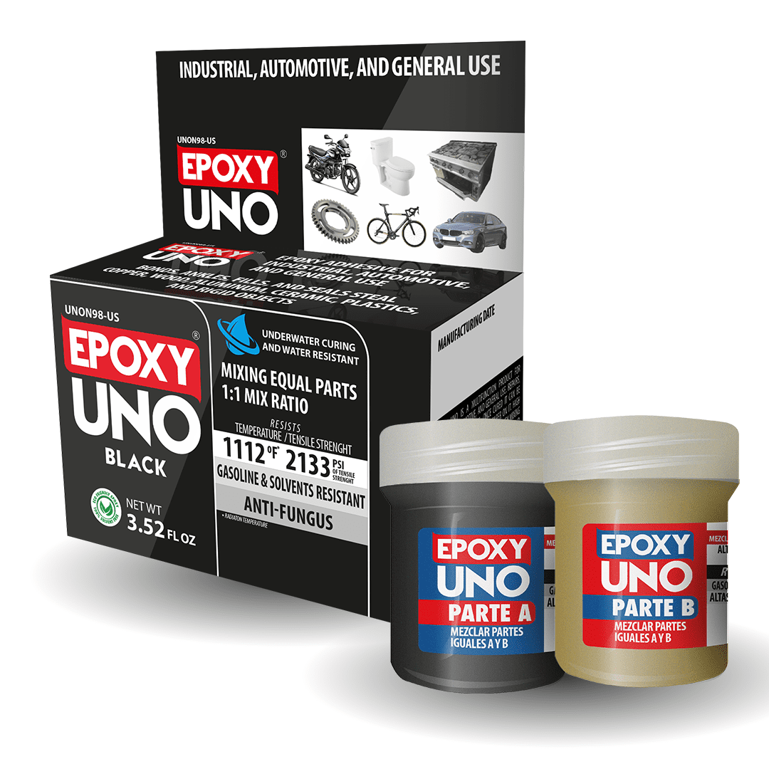Fusion Epoxy Epoxy UNO Black Paste Epoxy Jars of 3.52 oz.