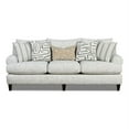 thumbnail image 1 of Fusion Furniture Durango Pewter Transitional Fabric Sofa in Off White, 1 of 7