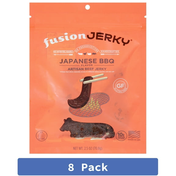 Fusion Jerky Jerky Beef Japanese BBQ Pack of 8
