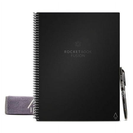 Rocketbook - Fusion Smart Reusable Notebook 7 Page Styles 8.5" x 11" - Infinity Black