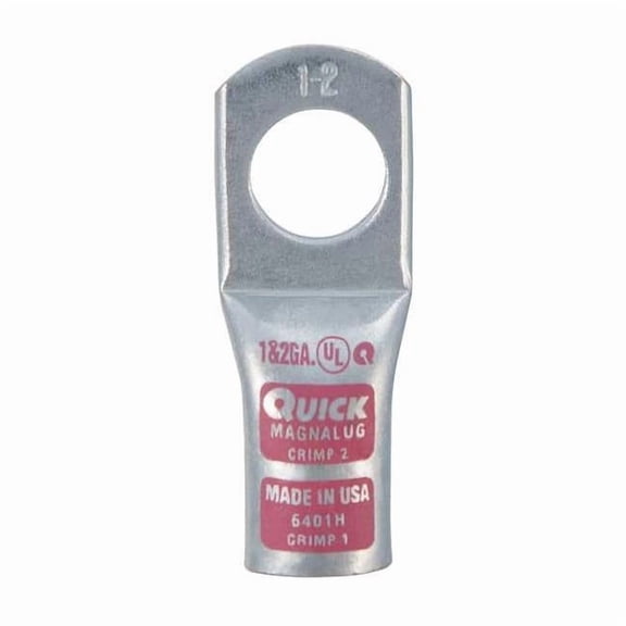Fusion Lug Starter/Ground, 1/2 in Stud, Standard Barrel, Copper, Pink 6401H