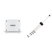 Fusion MS-AP41200 150 واط لكل قناة RMS @4ohm Apollo 4 Channel Marine Amplifier مع كابل Fusion RCA مزدوج أنثى إلى مقسم ذكر 8 اتجاهات