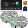 thumbnail image 1 of Fusion MS-RA210 Marine AM/FM/BT/NEMA2000/Sirius XM Ready Stereo with 2 Pair Wet Sounds RECON 6-XWW RGB High Output 6.5" RGB Lighting Marine Coaxial Speakers,, 1 of 7