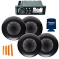 thumbnail image 1 of Fusion MS-RA70 Marine Receiver with 2 Pairs of Fusion EL-F651B 6.5" Marine Coax Black Classic Grills, 1 of 7