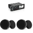 thumbnail image 1 of Fusion MS-RA70NSX Marine Entertainment System with Bluetooth, NMEA 2000, and Sirius/Xm Ready with Bluetooth with Fusion 2 Pair EL-F653B EL Series 6.5" 2-Way Marine Coax - Black Classic Grill, 1 of 7