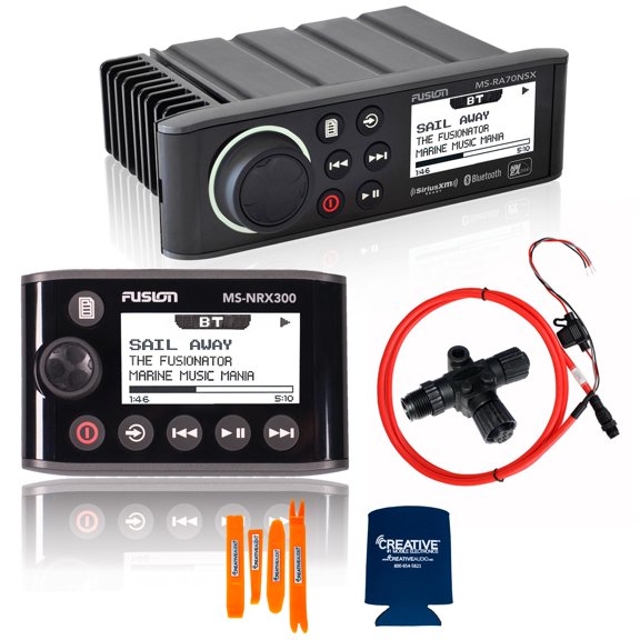 Fusion MS-RA70NSX Marine Entertainment System with MS-NRX300 Wired Remote