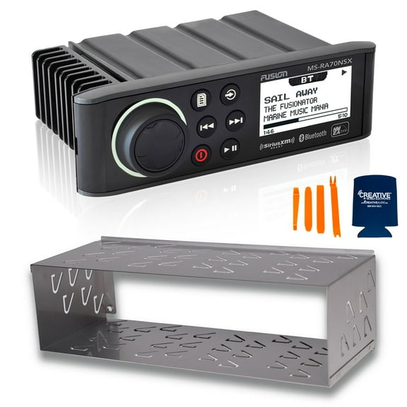Fusion MS-RA70NSX Marine Radio System with MS-RA70DC Din Cage