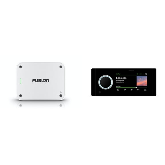 Fusion MS-RA800 Apollo Marine Entertainment System With Fusion MS-AP41200 Apollo 4 Channel Marine Amplifier