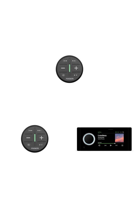 MS-RA800 Apollo Touchscreen Marine Entertainment System With Two Wireless Remotes For Dual Zones - Black