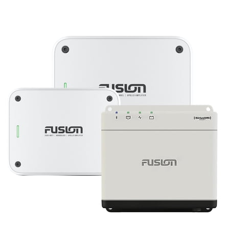Fusion MS-WB670 Apollo Marine Entertainment System With Fusion MS-AP41200 Apollo 4 Channel and MS-AP12000 Mono Amplifiers
