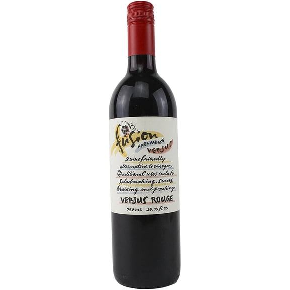 Fusion Napa Valley Verjus Rouge (Red) Juice of Unripe Grapes - 25 oz
