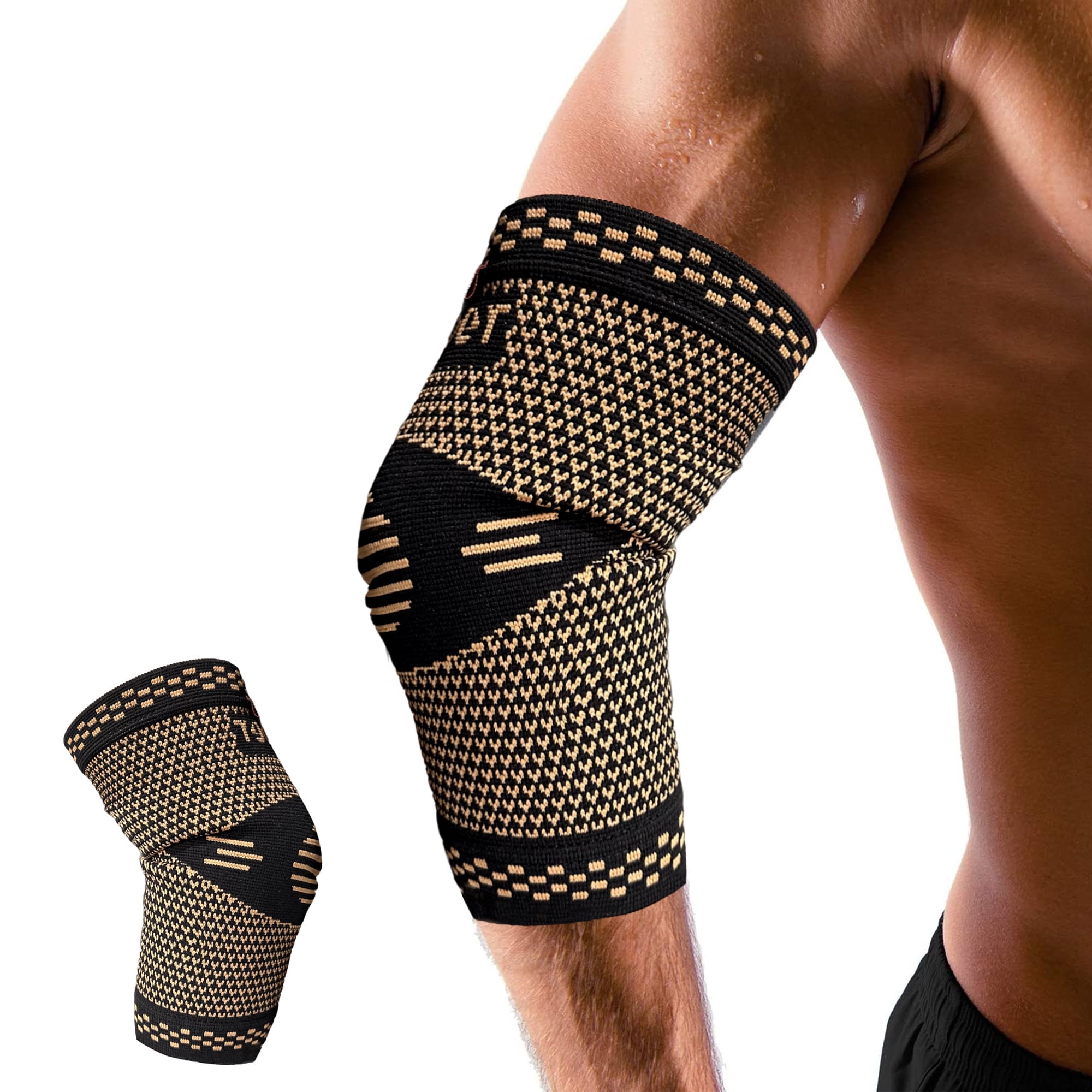Fusion Copper Infused Support Compression Elbow Sleeve for Arthritis ...