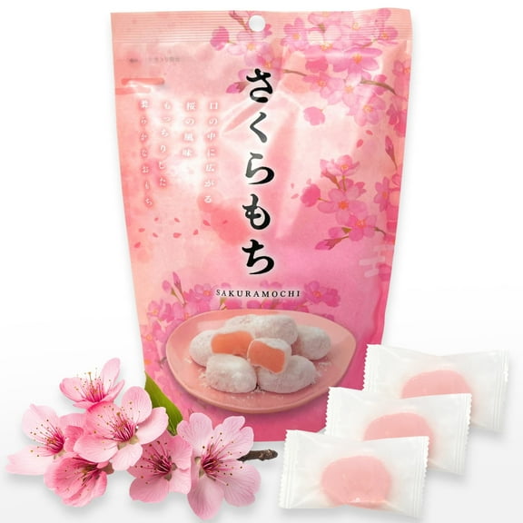 Fusion Select 130g Sakura Individually Wrapped Japanese Mochi Fruit Daifuku Japanese Desert Sweet Rice Cake Fruit Mochi Daifuku
