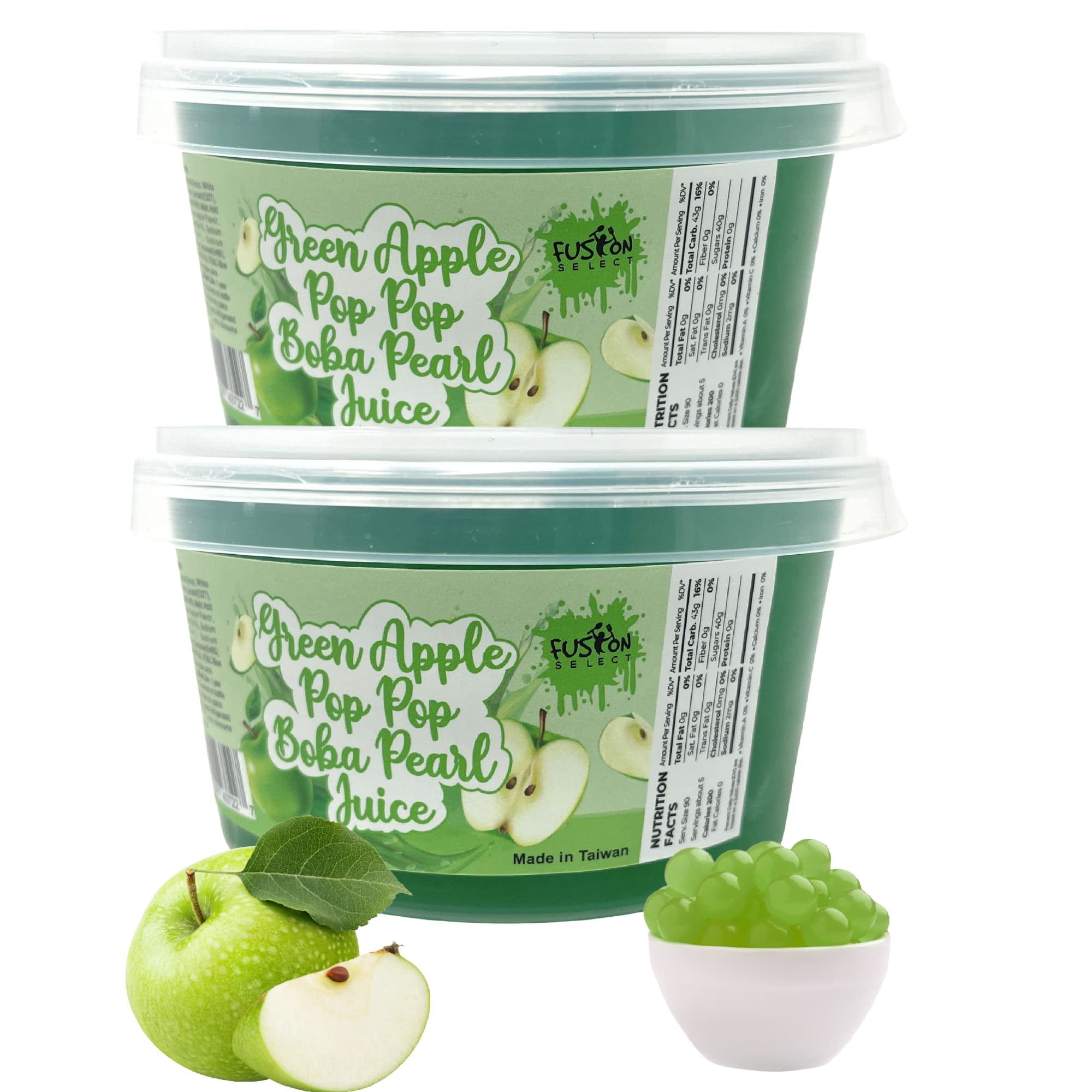 Fusion Select 2 Packs YPF5 Green Apple Boba Bursting Boba Popping Boba