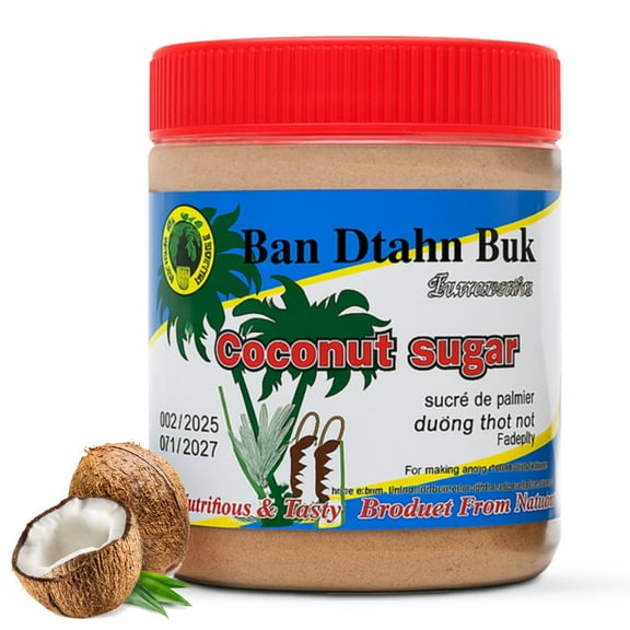 Fusion Select 500g Thai Palm Sugar - Unrefined Coconut Sugar Paste - Natural Sweetener with Rich Caramel Flavor for Cooking & Desserts - Vegan-Friendly - Traditional Southeast Asian Ingredient