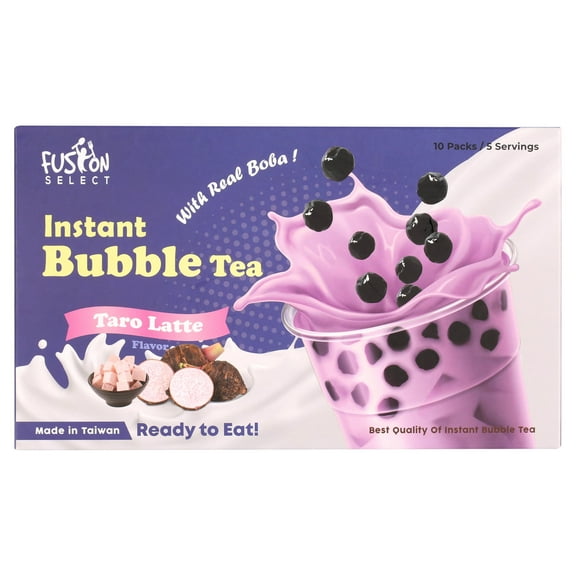 Fusion Select Instant Bubble Tea Kit Taro Latte (5 Packs)