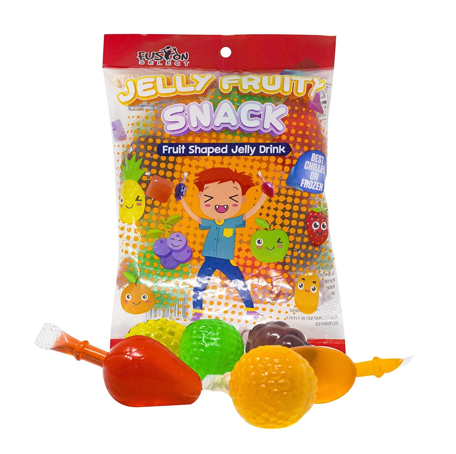 Fusion Select Jelly Fruit Snack Tik Tok Challenge Hit or Miss - Fruit-Shaped  Jelly- Assorted Flavors, Strawberry, Orange, Apple, Pineapple, Grape, Mango  (2 Bags) 