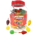 thumbnail image 1 of Fusion Select Jelly Fruit Snack Tik Tok Challenge Hit or Miss - Fruit-Shaped Jelly- Assorted Flavors, Strawberry, Orange, Apple, Pineapple, Grape, Mango (Jar), 1 of 7