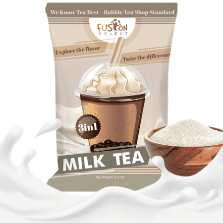 Fusion Select Milk Tea Flavored Bubble Tea Mix - 6 oz.