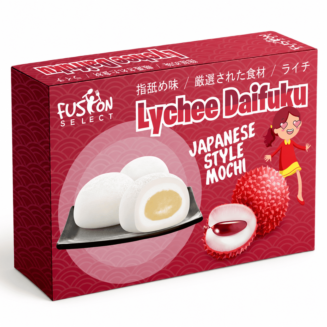 Fusion Select Mochi Daifuku Snacks, 35g Each, Flavored Asian