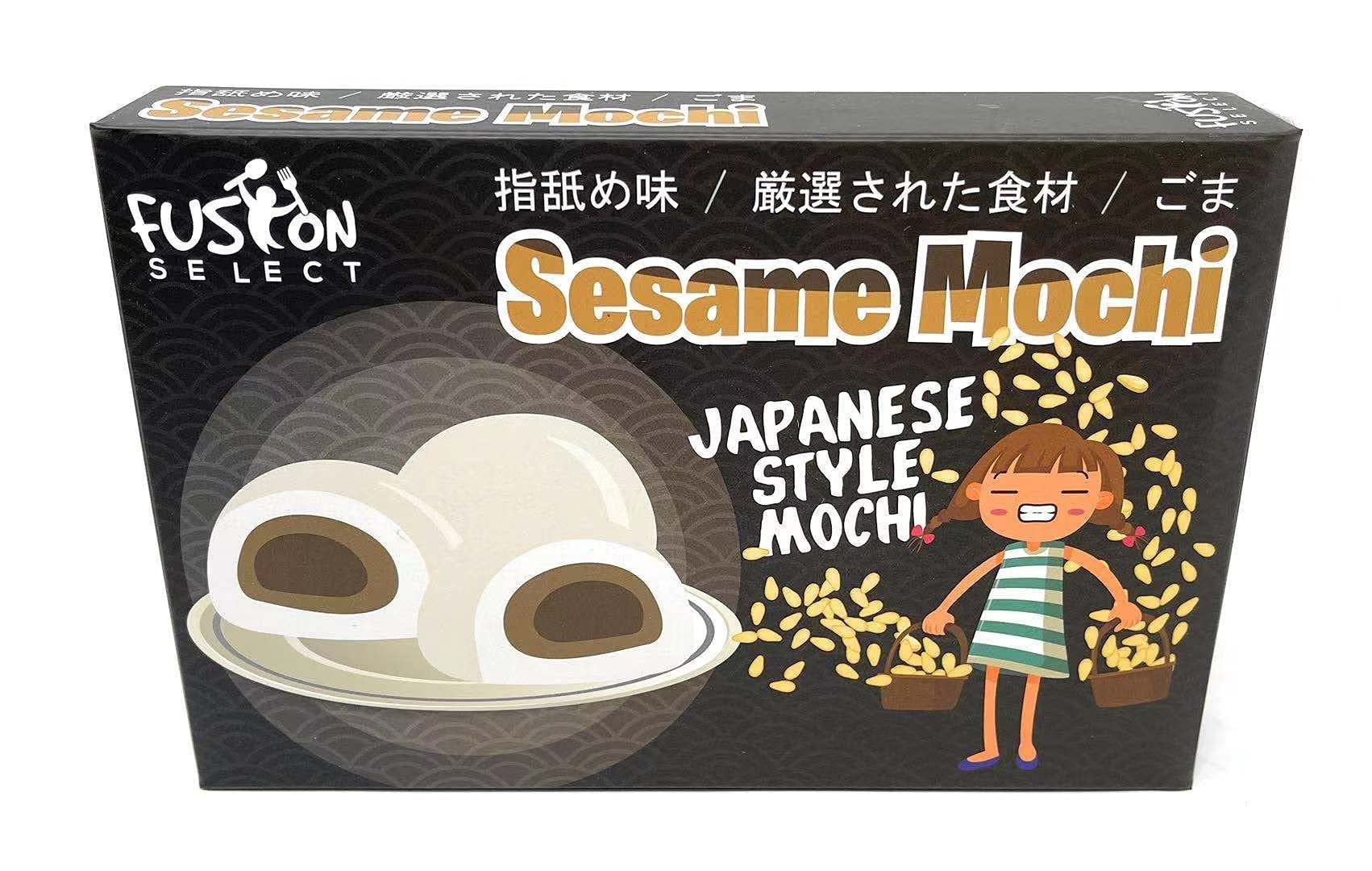 Fusion Select Mochi Daifuku Snacks - Traditional Japanese Rice Cakes Filling Flavored Asian Sweet Desserts Family Chewy Soft Texture 35g Each 6 Pieces