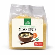 Fusion Select Organic Reduced Sodium Miso Paste - Made of Fermented Soy Bean & Rice - Savory Japanese Seasoning For Cooking Soup Base, Broth, Stew, Salad Dressing, Sauce, Marinade, Ramen 300g