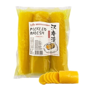 Fusion Select Pickled Radish Takuan - Japanese Daikon Radish Pickles for Sushi, Bento Box, Sandwich, Salads, Rice Dishes - Authentic Flavor, Crisp Texture - Asian Snacks