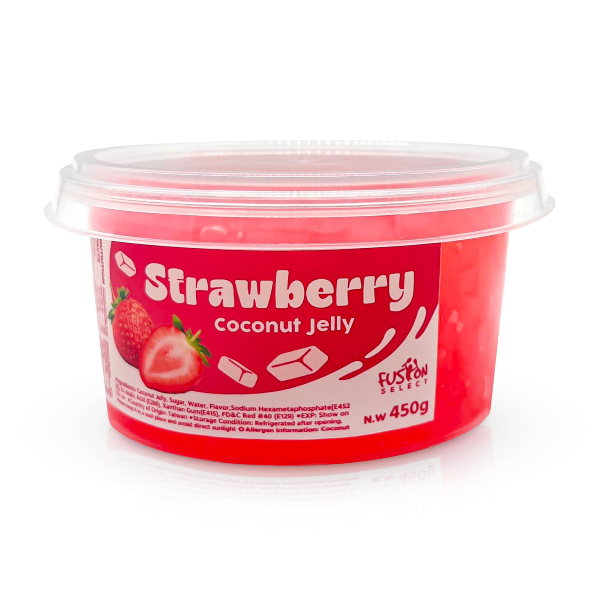 Fusion Select Strawberry Jelly OIF8 Fruity Coconut Gel Snacks