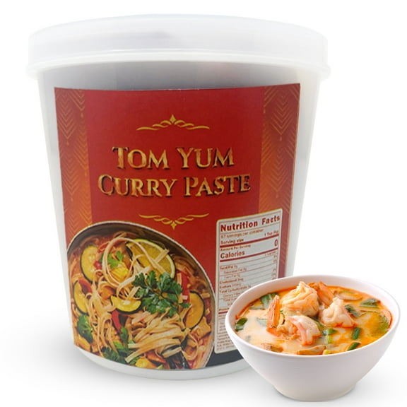 Fusion Select Tom Yum Curry Paste - Seasoning Spice Blend for Asian Food, Middle Eastern & Indian Cuisine - Dressing & Condiment for Salad, Meat, Vegetable Dishes, Soup, Marinade 14 Oz…