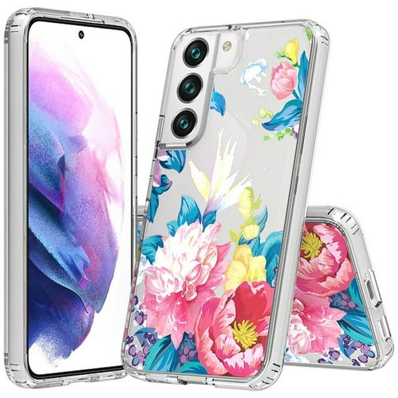 Fusion Shield Tough Snap-on Case for Samsung Galaxy S22 5G - Floral Garden