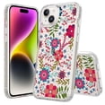 thumbnail image 1 of Fusion Shield Tough Snap-on Case for iPhone 15 - Flowers, 1 of 1