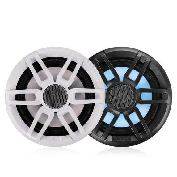 Fusion XS-FL65SPGW XS Series 6.5" Spk, RGB LED, Sports Grey & White Grille, 200W Peak, 50W RMS