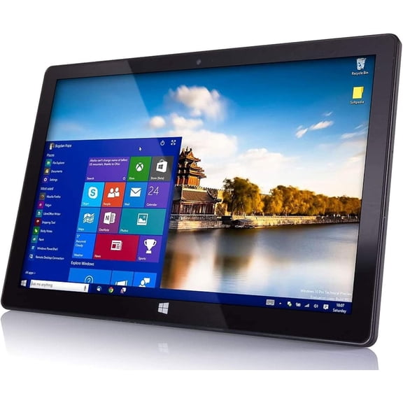 Fusion5 10.1" Windows 11 Ultra Slim Full HD Tablet PC - 8GB RAM, 128GB, Intel Quad-Core, 5G WiFi, USB 3.0, Micro HDMI, Dual Cameras, 10 Inch, Windows 11 Home Tablet Computer
