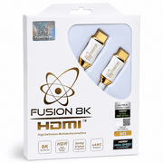 Fusion8K White HDMI 2.1 Cable 6ft - Certified 48Gbps 8K 4K 120Hz, Nylon Braided for PS5 Xbox Series X, HDR eARC VRR ALLM