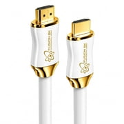 Fusion8K White HDMI 2.1 Certified Cable - 8K@60Hz 4K@120Hz 48Gbps, 15 Feet