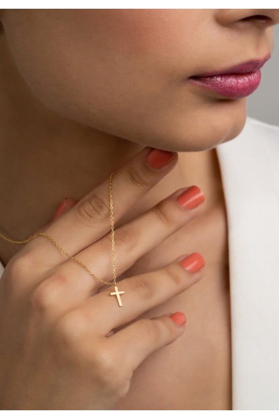 925 Sterling Silver Baguette Bar Necklace - 18ct Gold Plated, Pendan Moissanite Necklace Gold Chain, Mother's Day Gift, Gift For Friend, Wife, Daughter, Girlfriend