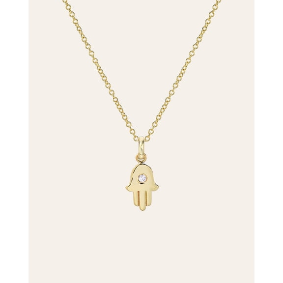 FusionJevel 925 Sterling Silver Hamsa Necklace in Sterling Silver, 18 K Gold Plated Hand of Fatima Jewelry, Evil Eye Pendant, Hamsa Hand Necklace, Protection Talisman Charm, Gift for Mom
